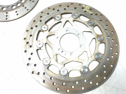 1991 Yamaha Fzr600r Brake Rotor Disc Front & Rear 3pcs OEM