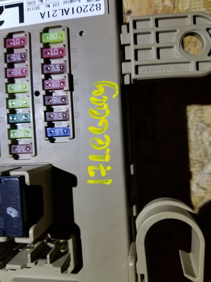2017 Subaru Legacy Fuse Box Interior OEM