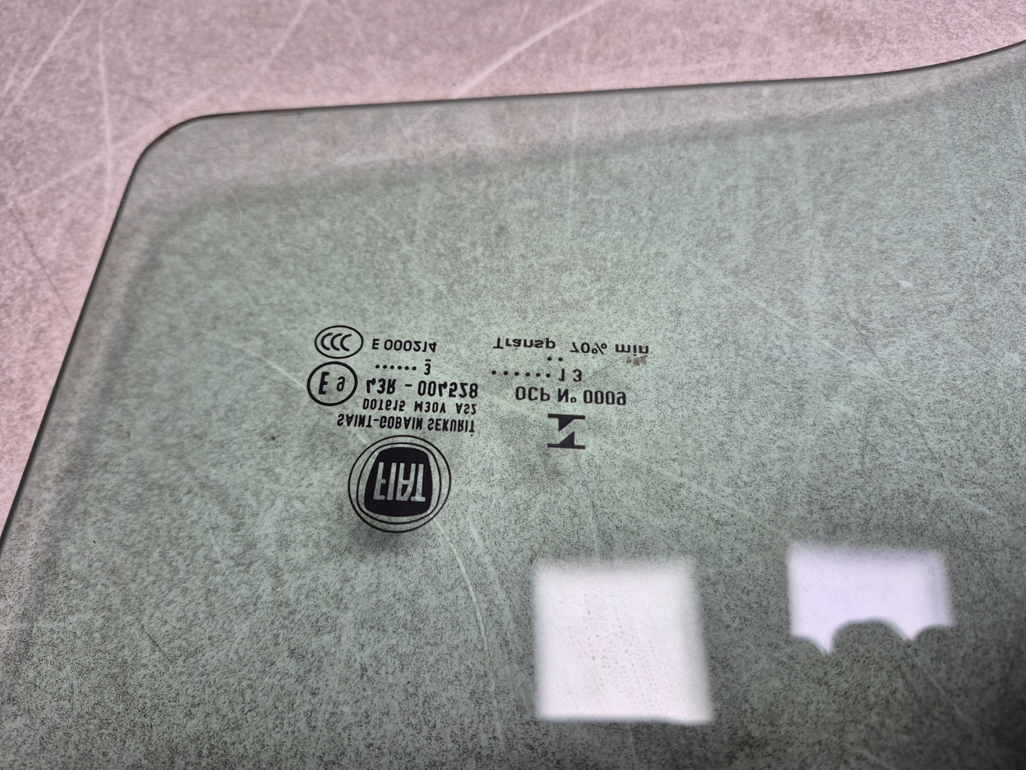 2013 Fiat 500 Turbo Front Passenger Door Window Glass OEM