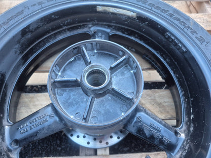 2002 Yamaha R6 Yzf-r6 Rear Wheel Rim J17xmt5.50 & Tire 180/55zr17 OEM