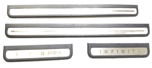 2009 Infiniti G37 Door Sill Scuff Plate Cover 4pcs OEM