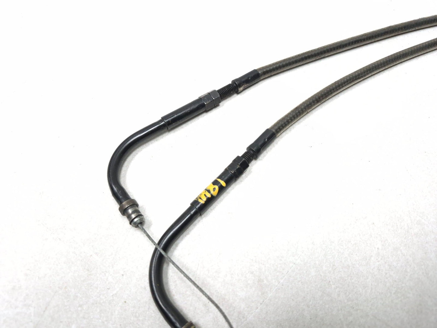 2003 Harley-davidson Fxdl Anniversary Dyna Throttle Cable & Left Grip Pair OEM