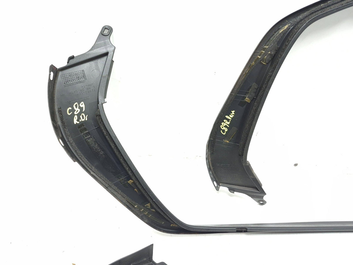 2008 Acura Tl Type-s Door Window Frame Trim Molding Inner Front & Rear 4 Pcs OEM