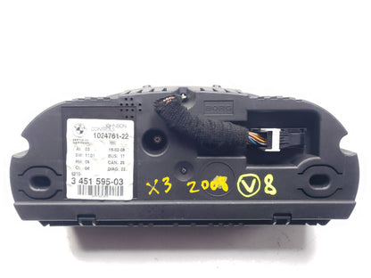 2008 BMW X3 E83 Speedometer Instrument Cluster Gauges OEM
