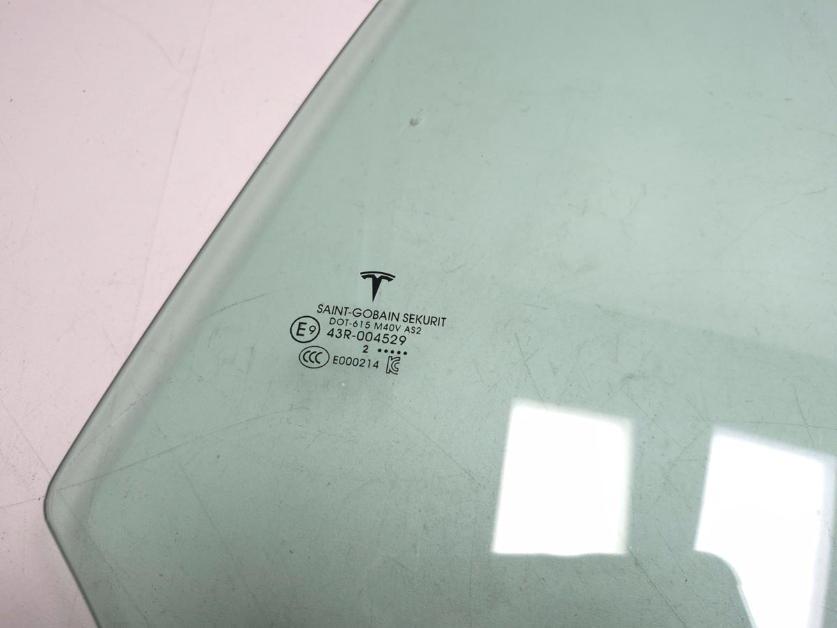 2022 Tesla Model 3 Rear Door Window Glass Driver Side Left OEM