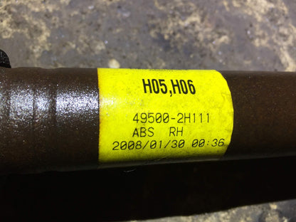 2008 Hyundai Elantra Front Cv Axle Shaft Passenger Side Right OEM