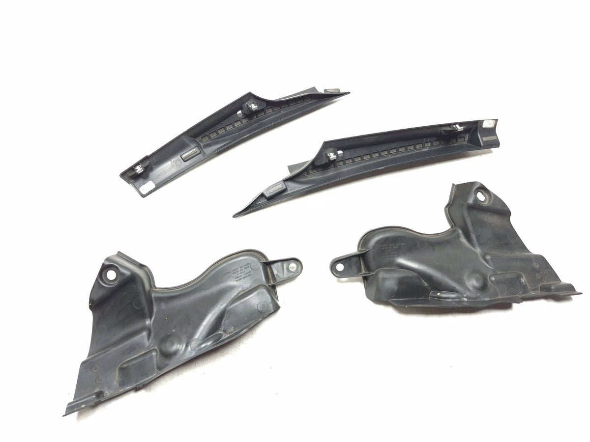 2022 Tesla Model 3 Front Cowl Trim Extension & Strut Tower Cover 4psc OEM