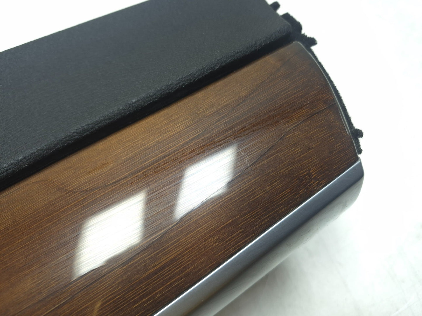 2008 BMW BMW X6 E71  Interior Glove Box Assembly Black Bamboo Wood OEM