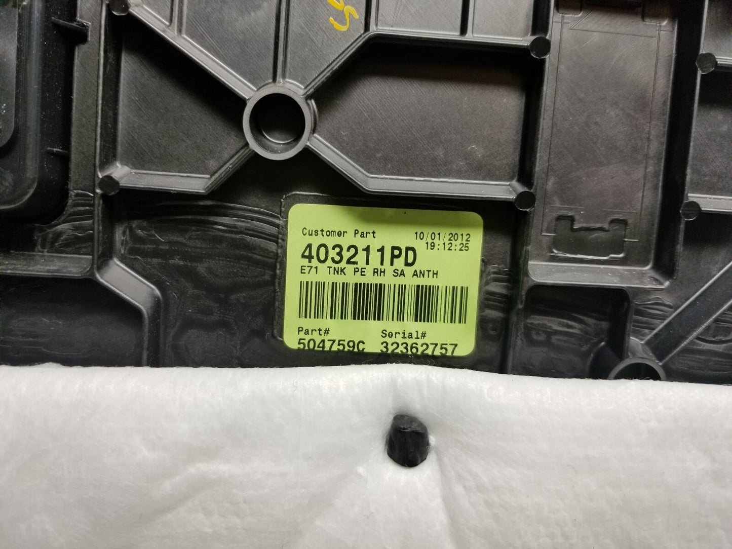 2013 BMW X6 Rear Trunk Trim Cover Panel 7 Pcs OEM