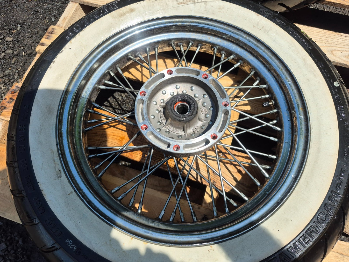 2004 Kawasaki Vulcan 800 Vn800 Wheel Rim W/ Tire Front & Rear Em