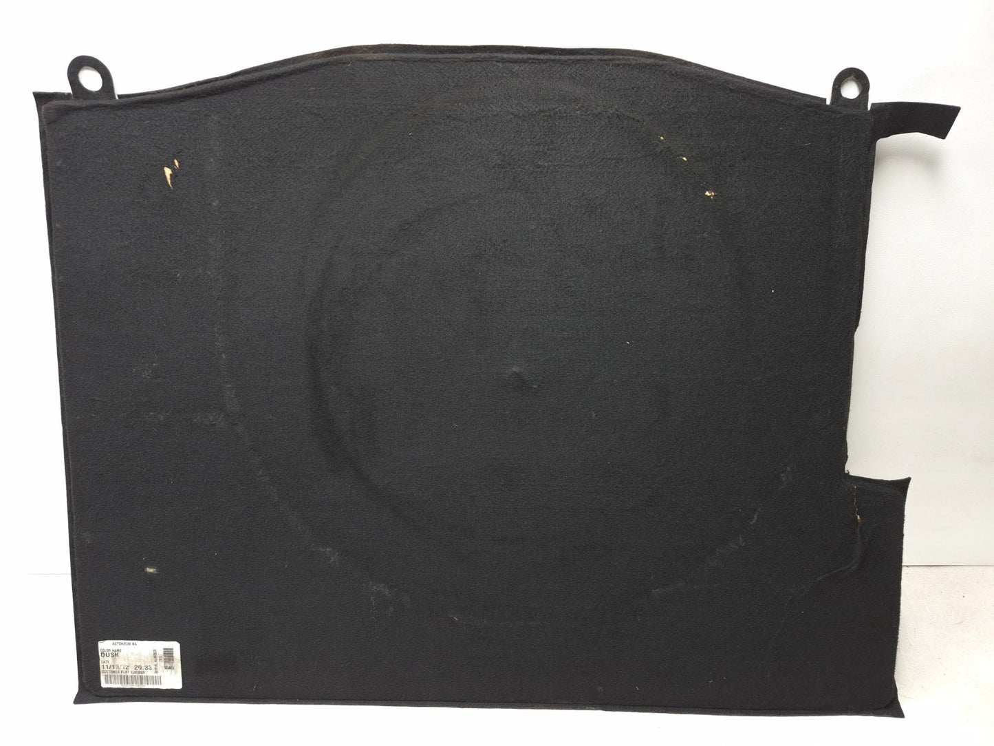 2013 Ford Focus St Hatchback Rear Trunk Cargo Floor Carpet Cover OEM