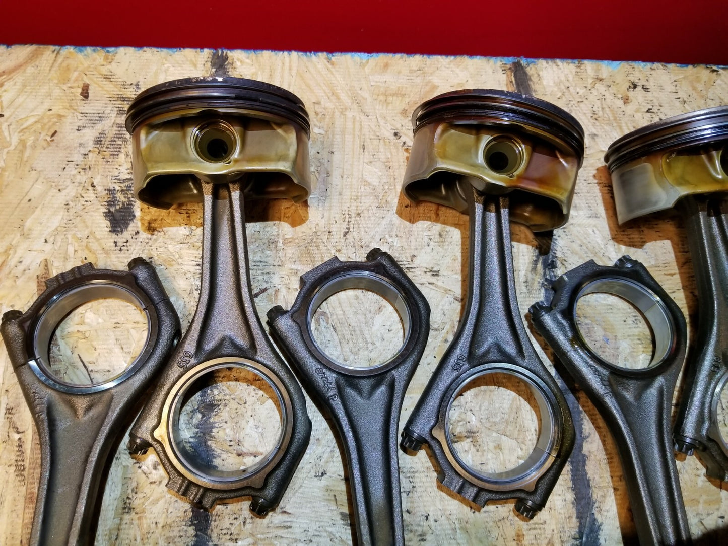 2007 BMW 650i Piston W/ Connecting Rod 8pcs OEM