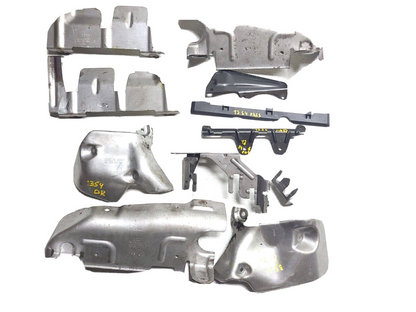 2013 Audi S4 Exhaust Manifold Heat Shield & Bracket Set OEM