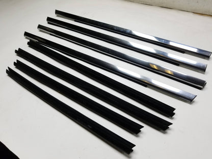 2012 Jeep Grand Cherokee Door Glass Belt Seal Molding Set OEM