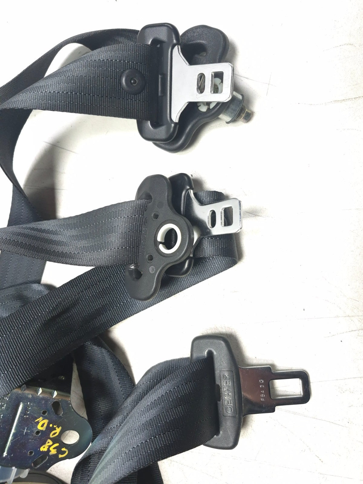 2015 Nissan Juke Rear Seat Belt Retractor Set 3pcs OEM