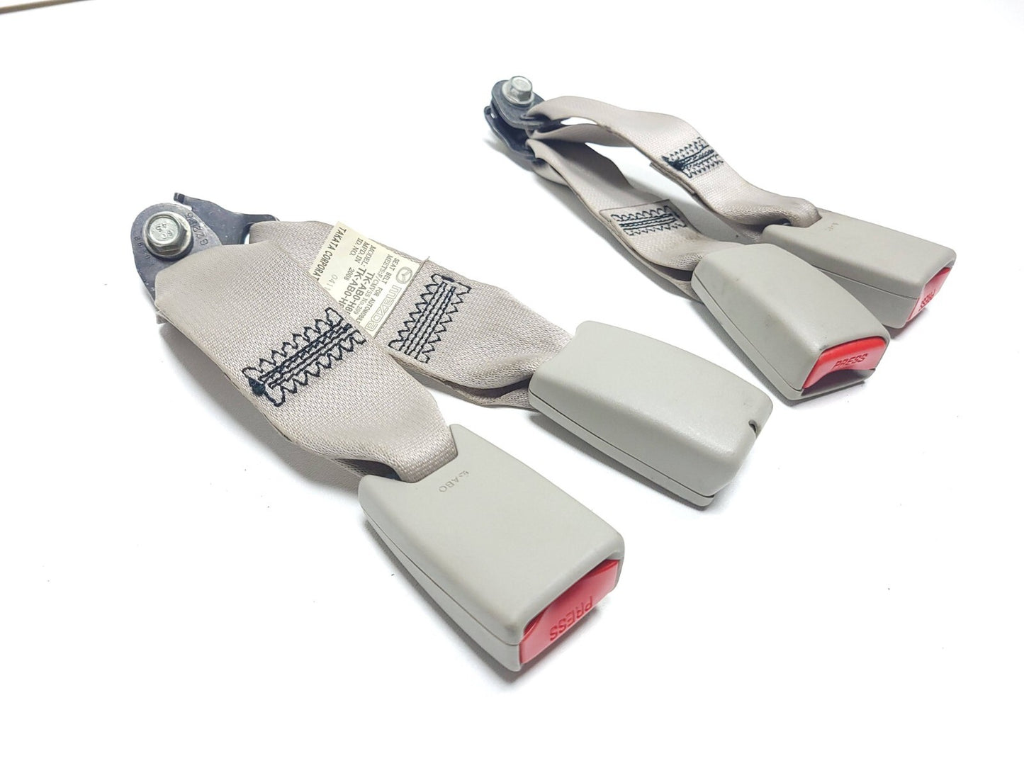 2009 Mazda Cx-7 2nd Row Seat Belt Buckle 2pcs OEM