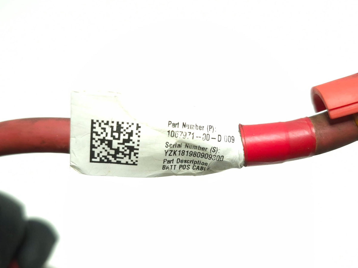 2018 Tesla Model 3 Battery Positive Terminal Wire Cable 1067971-00-d OEM