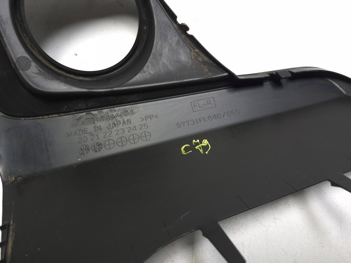 2022 Subaru Crosstrek Fog Light Lamp Bezel Cover Driver Side OEM