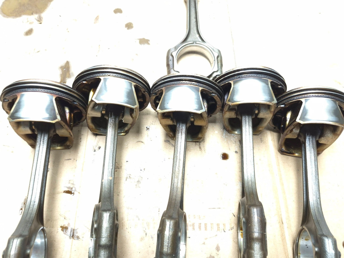 2013 Dodge Grand Caravan 3.6l Engine Piston W/ Connecting Rod 6 Pcs OEM