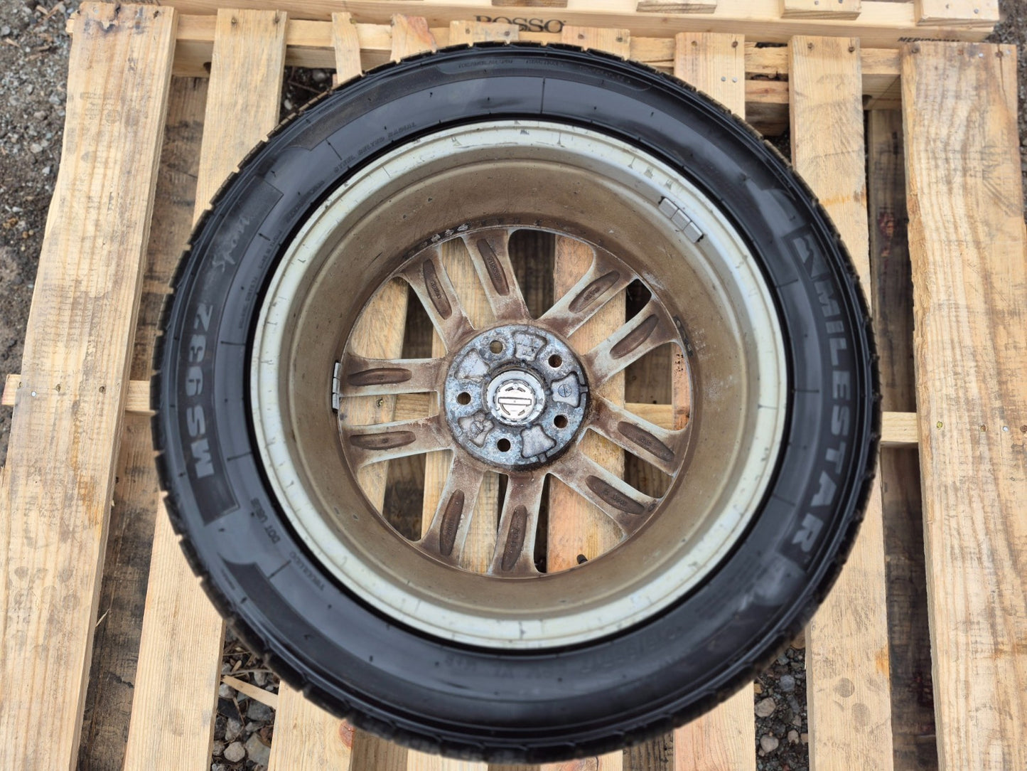 2015 Nissan Juke S Wheel Rim W/ Tire Milestar 215/55 R17 4 Pcs OEM