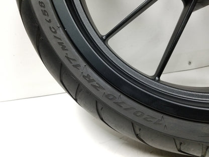 20 - 24 Benelli 302s Front Wheel Rim & Tire 120/70r17 Straight OEM 1609 Miles