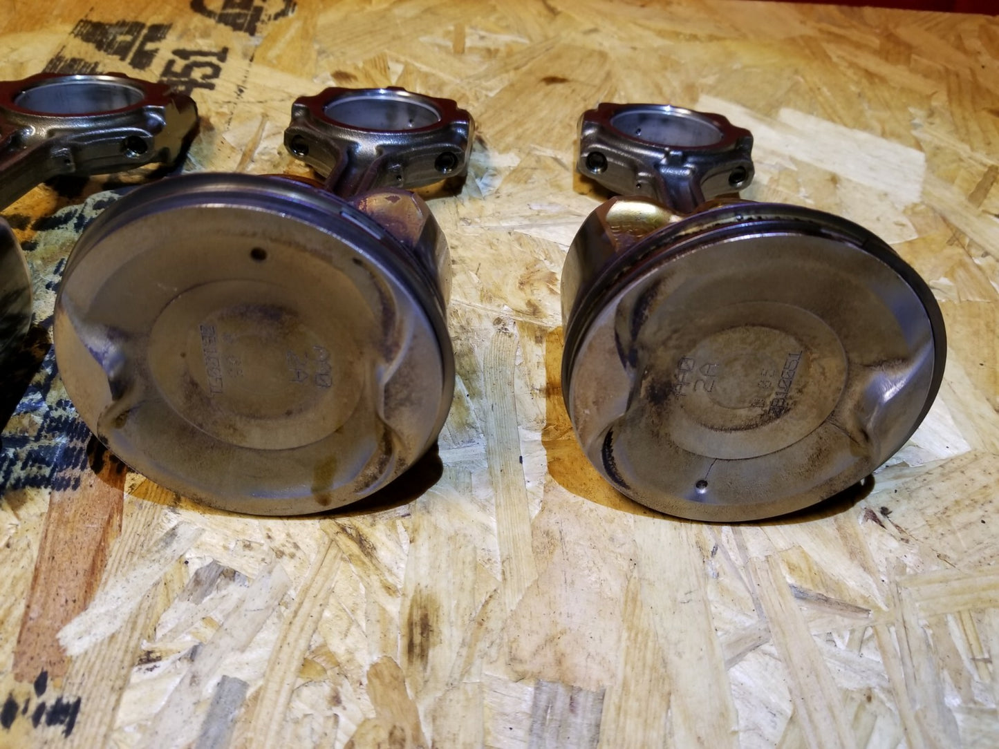 2012 Nissan Altima 2.5l Piston W/ Connecting Rod 4pcs OEM
