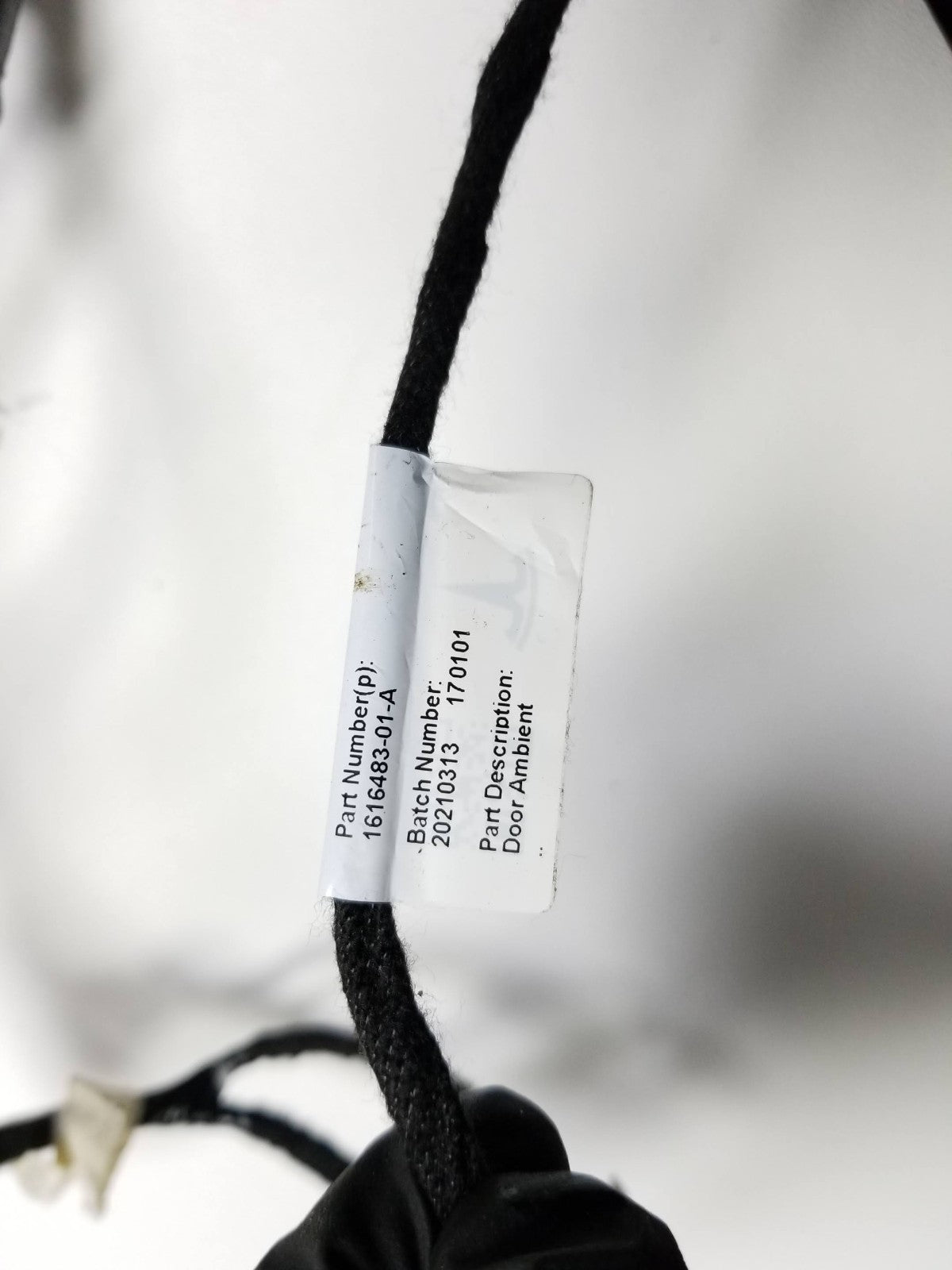 2021 Tesla Model 3 Door Wire Harness Rear Passenger Side Right OEM
