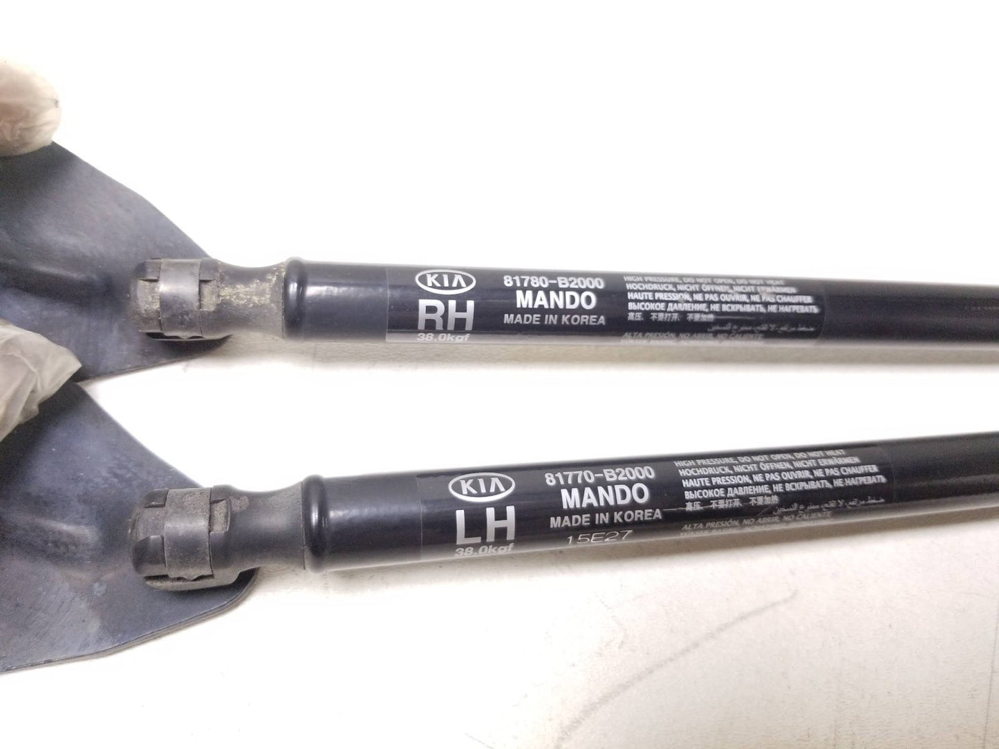 2014 - 2016 Kia Soul Trunk Lid Shock Strut Support Pair OEM