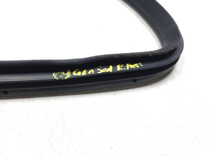 09-14 Hyundai Genesis Door Weatherstrip Seal Rear Passenger Side Right OEM Sedan