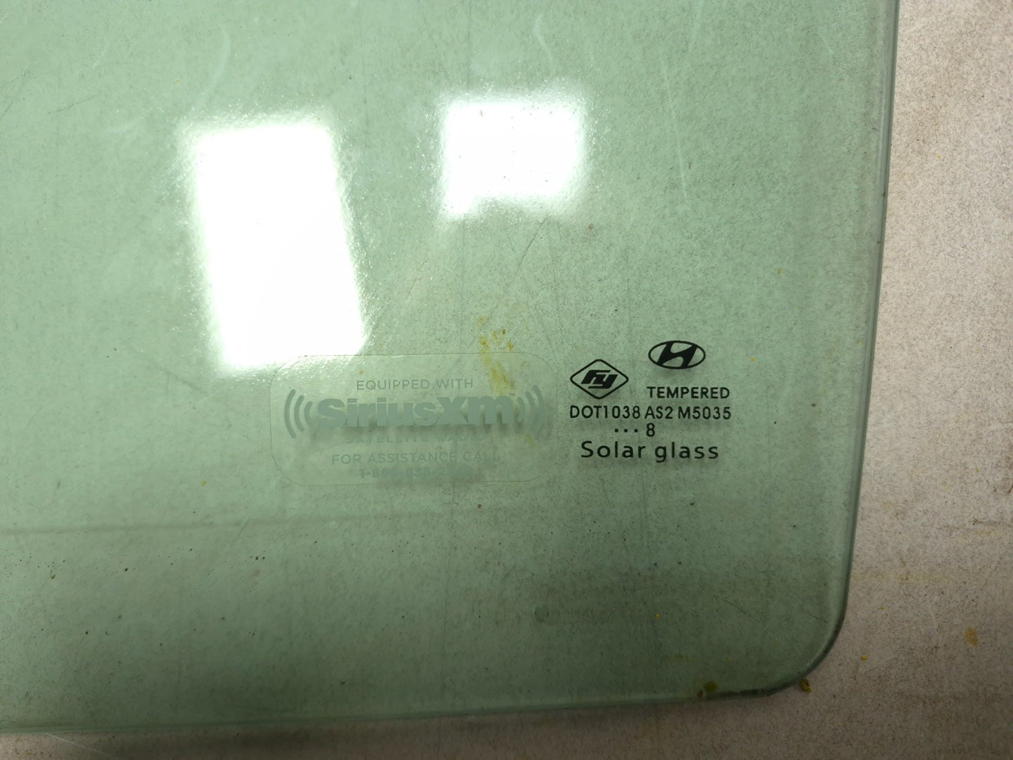 2018 Hyundai Sonata Rear Driver Side Door Window Glass OEM 45k Milise
