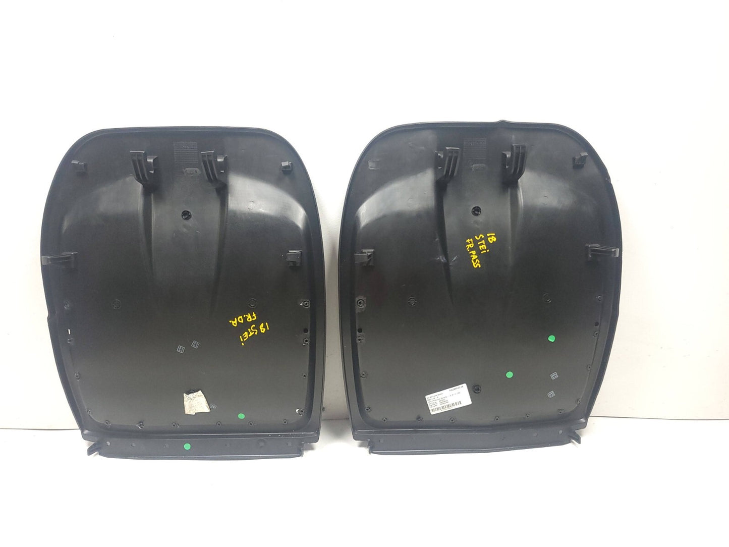 2017 Alfa Romeo Stelvio Front Seat Back Rear cover trim pair OEM