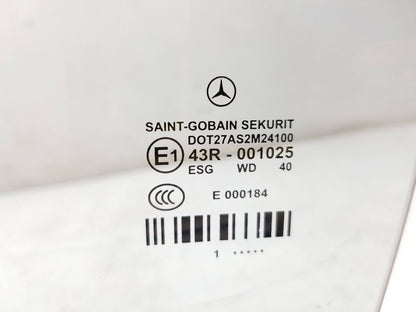 10-16 Mercedes W212 E350 E500 Door Window Glass Rear Driver Side Left OEM