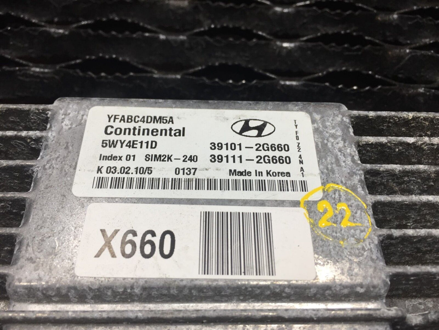 11 Hyundai Sonata Computer Brain Engine Control Ecu Ecm Module Unit OEM N22 82k