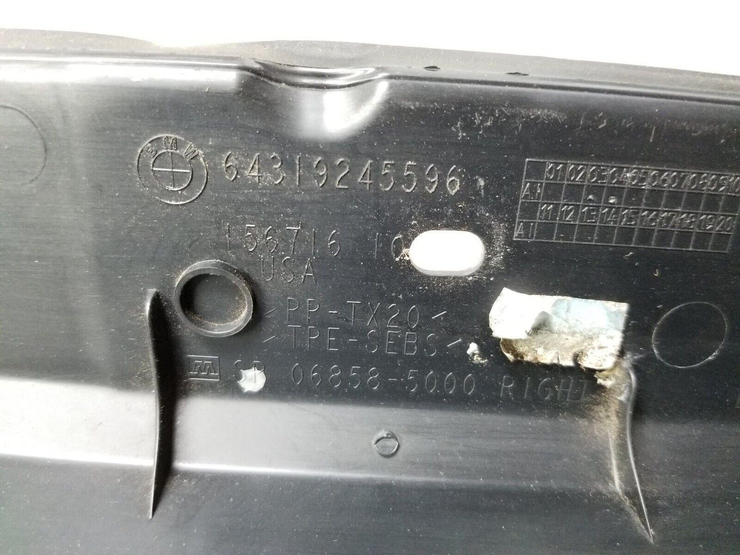 14-18 BMW X5 F15 Cowl Housing Microfilter Cover Shield L+r Pair OEM 89k Miles✅