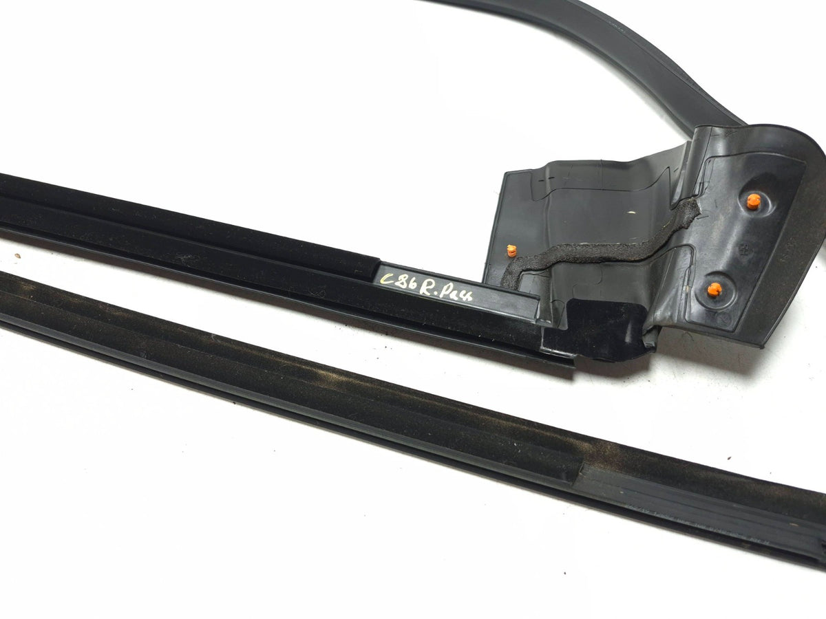 2020 Tesla Model 3 Rear Door Seal & Belt Molding Passenger Side 3 Pcs OEM