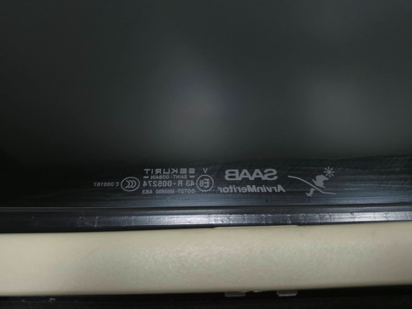 2007 Saab 9-5 Aero Sunroof Glass Window OEM