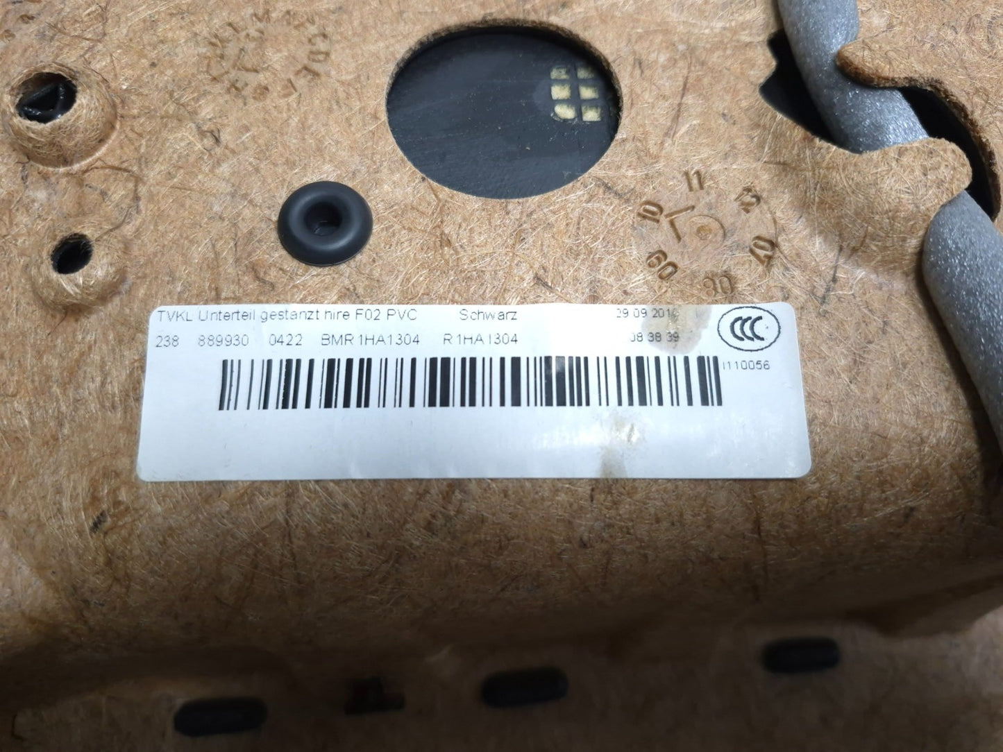 2011 BMW 750li Rear Door Panel Trim Passenger Side Right OEM