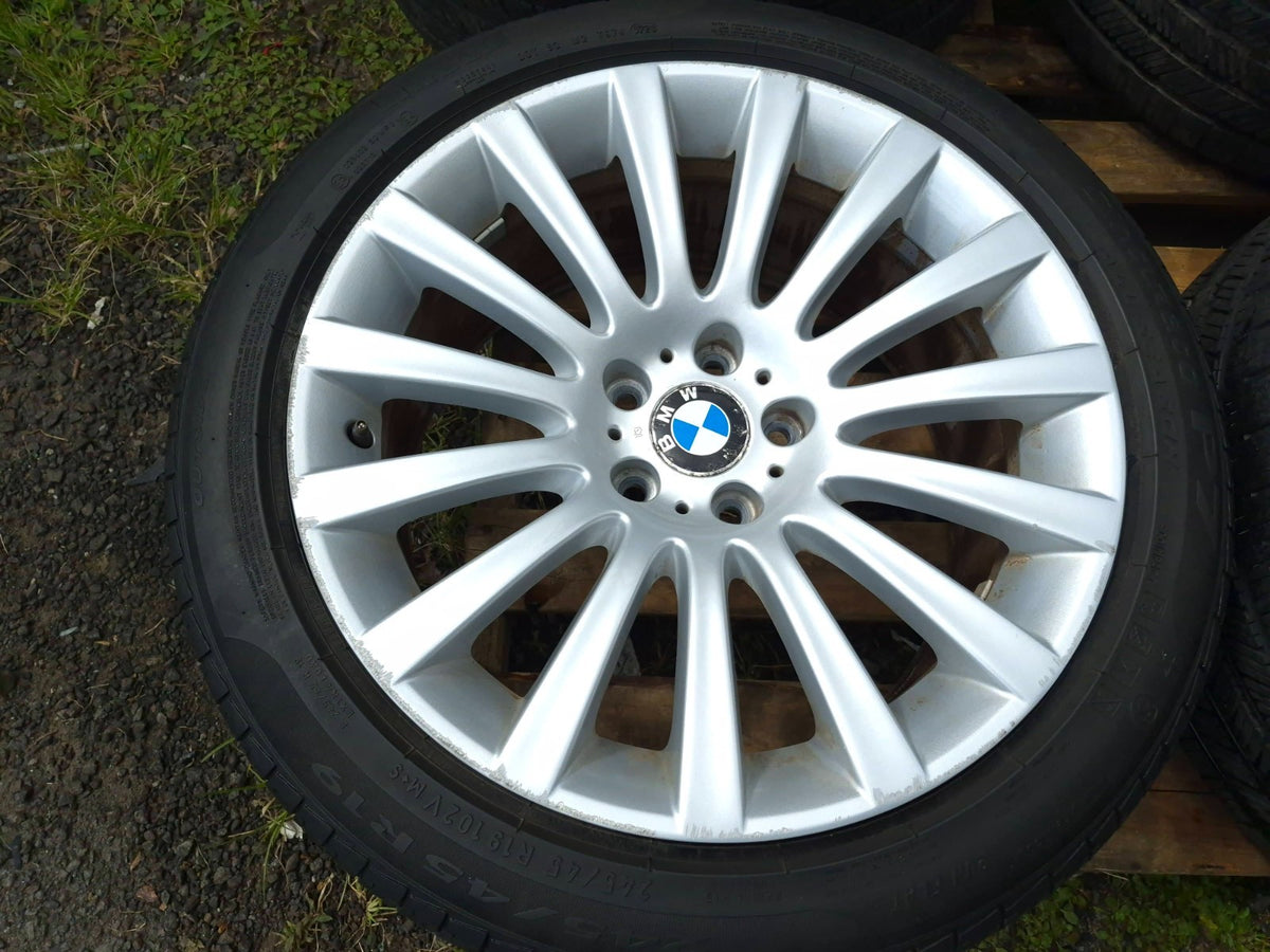 2011 BMW 750li Wheel Rim W/ Tire 245/45/r19 19x8.5j 4.8/32 Et 25 4 Pcs OEM