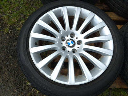 2011 BMW 750li Wheel Rim W/ Tire 245/45/r19 19x8.5j 4.8/32 Et 25 4 Pcs OEM