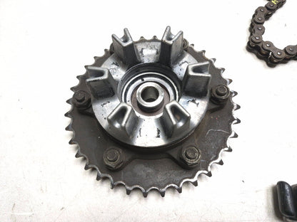 2019 Honda Cbr300r Rear Hub W/ Sprocket & Drive Chain Pair OEM