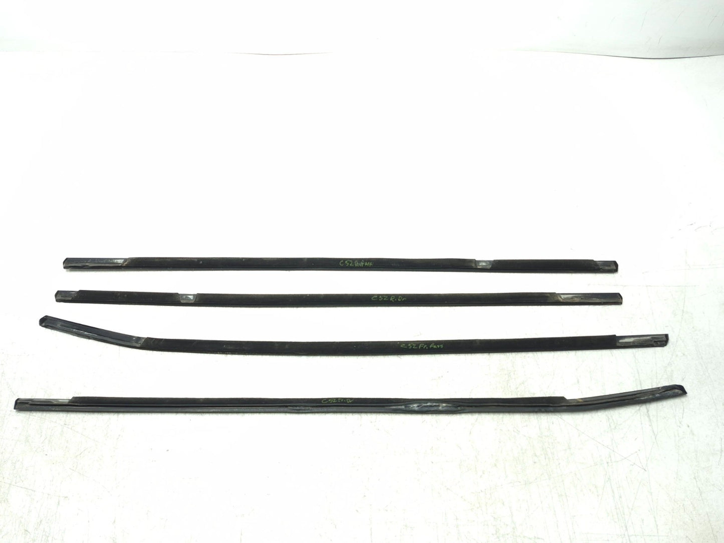 2008 BMW X6 E71 Door Window Belt Strip Molding Front & Rear 4pcs OEM