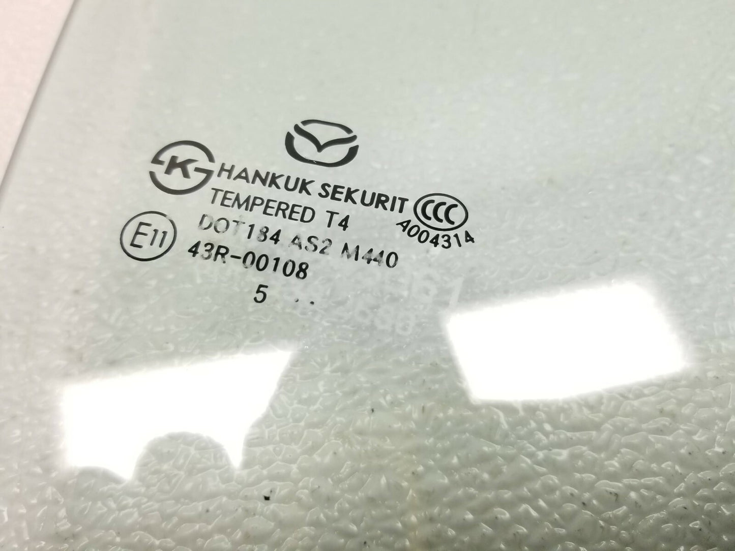 2016 Mazda 3 Sedan Rear Door Window Glass Driver Side Left OEM