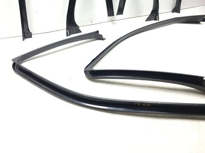 07 - 13 BMW X5 Interior Door Window Chanel Frame Cover Trim 4pcs OEM