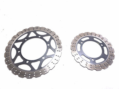 2008 Kawasaki Ninja 250r Ex250j Brake Disc Rotor Front & Rear Pair OEM