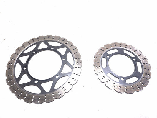2008 Kawasaki Ninja 250r Ex250j Brake Disc Rotor Front & Rear Pair OEM