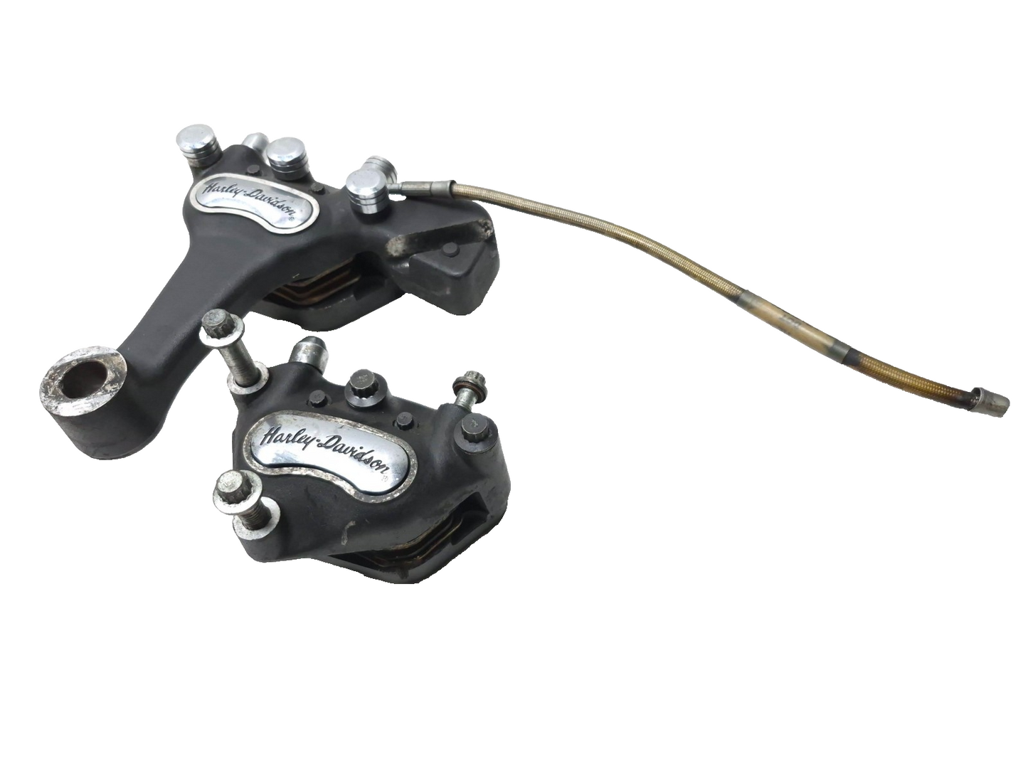 2003 Harley-davidson Fxdl Anniversary Dyna Rear & Front Brake Caliper Pair OEM