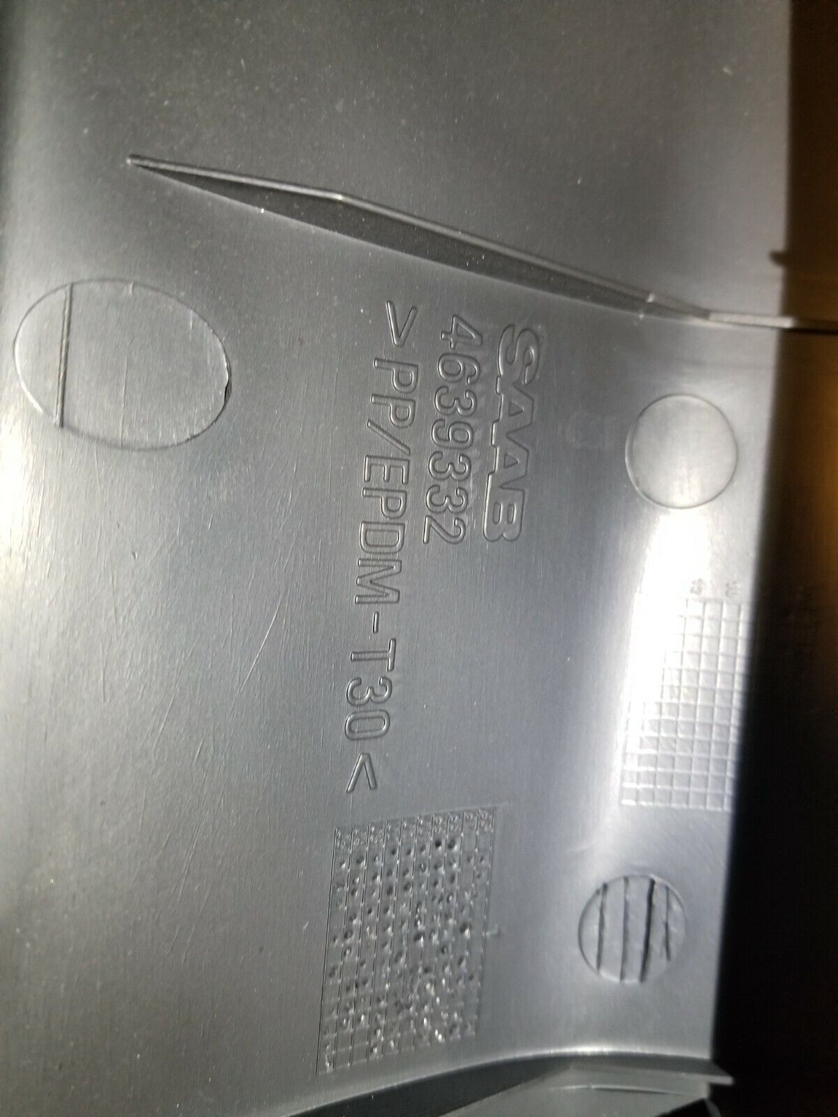 1999-2010 Saab 9-5 Sedan Trunk Lock Latch Scuff Trim Panel 4639332 OEM