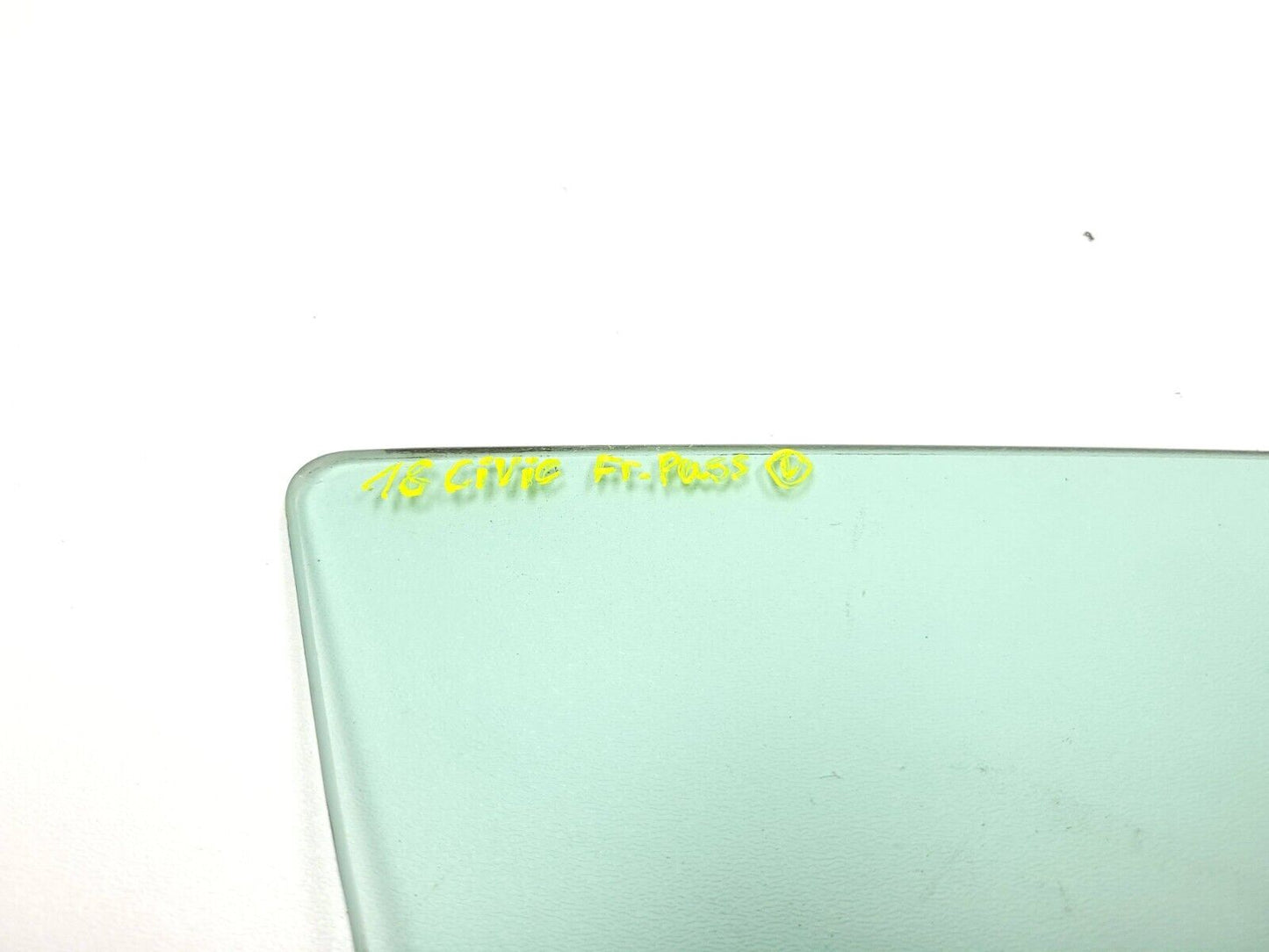 16-20 Honda Civic 4d Door Window Glass Front Passenger Side OEM