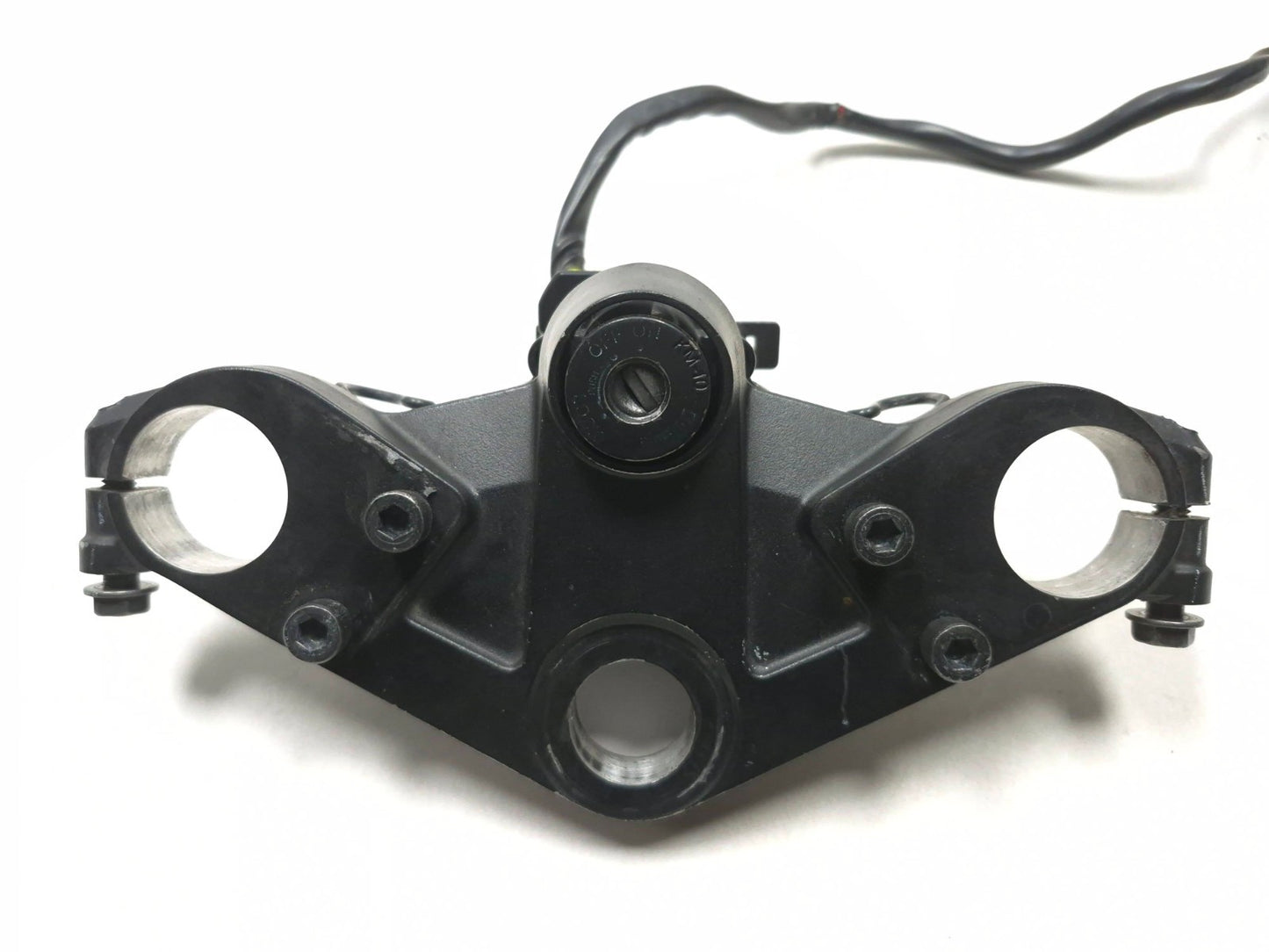 2008 Kawasaki Ninja 250r Ex250j Upper Triple Tree & Ignition Lock Switch OEM