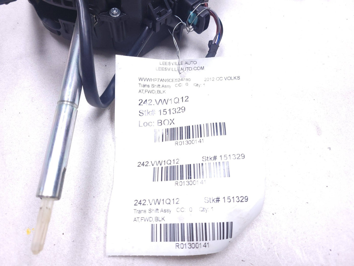 2012 Volkswagen Cc At Automatic Gear Shifter Selector Lever OEM
